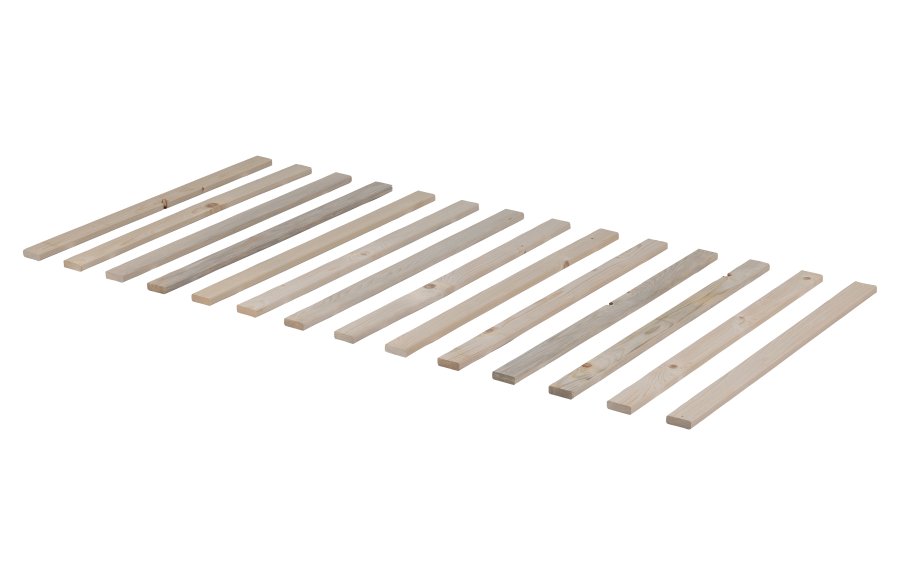 WOOOD lamelbund, 14 stk. lameller, inkl. skruer - natur nletr (90x200)