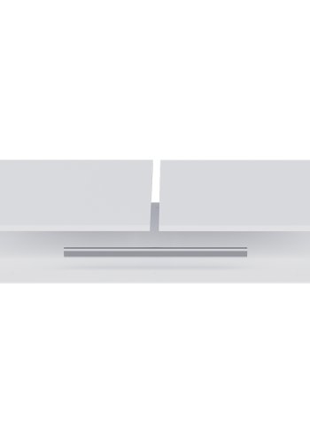 WOOOD Connect 1 bjlestang, 1 skillevg, 2 hylder til garderobeskab - hvid melamin