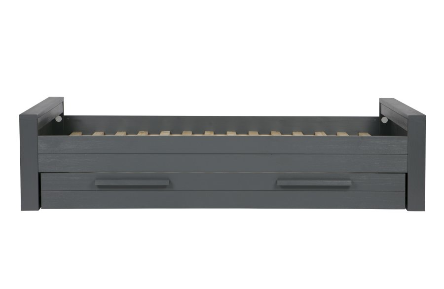 WOOOD Dennis junior sengeramme, ekskl. lamelbund, madras og skuffe - stlgr fyrretr (90x200)