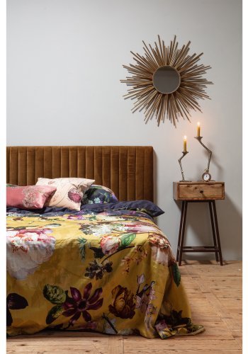 BEPUREHOME Collection sidebord, m. 1 skuffe - natur mangotr og metal (40x30)