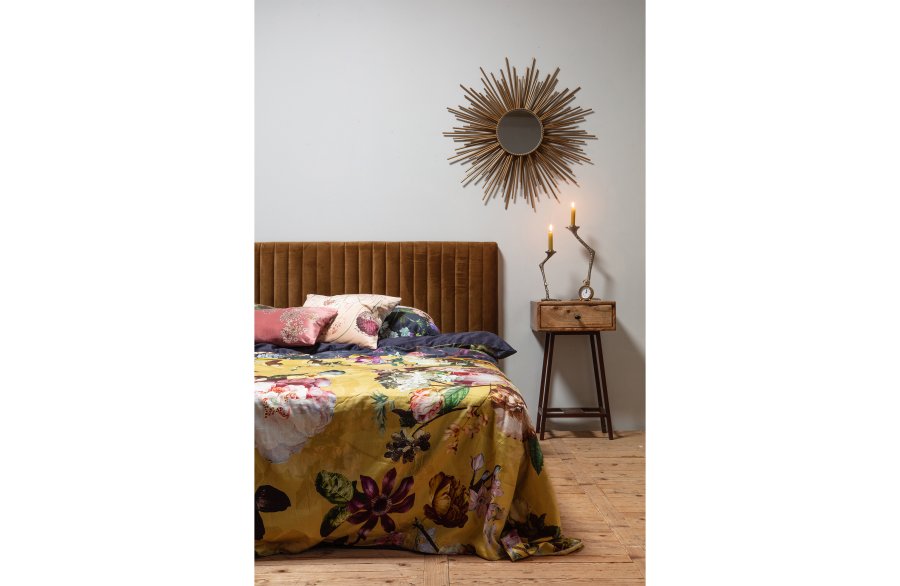 BEPUREHOME Collection sidebord, m. 1 skuffe - natur mangotr og metal (40x30)