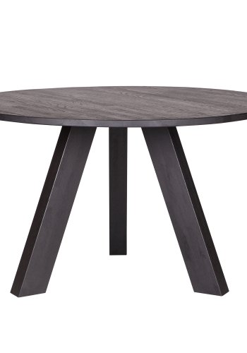 WOOOD Rhonda spisebord, rund - sort eg (129)