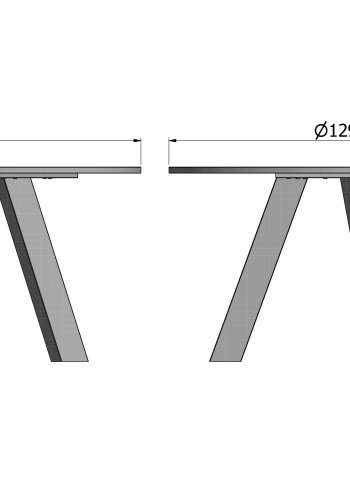 WOOOD Rhonda spisebord, rund - sort eg (129)