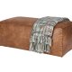 BEPUREHOME Rodeo puf - cognac stof (120x60)
