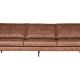 BEPUREHOME Rodeo 3 pers. sofa - cognac stof