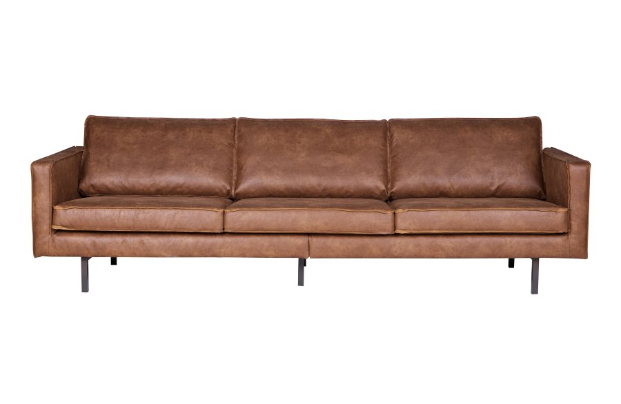 BEPUREHOME Rodeo 3 pers. sofa - cognac stof