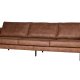 BEPUREHOME Rodeo 3 pers. sofa - cognac stof