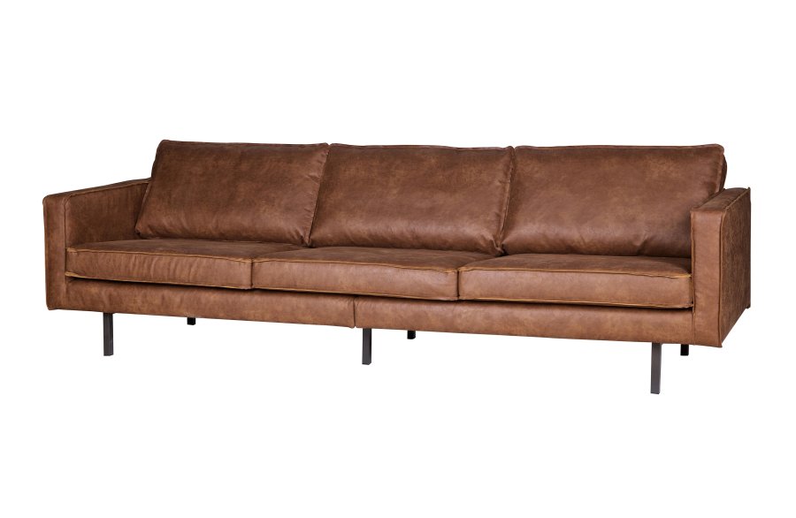 BEPUREHOME Rodeo 3 pers. sofa - cognac stof