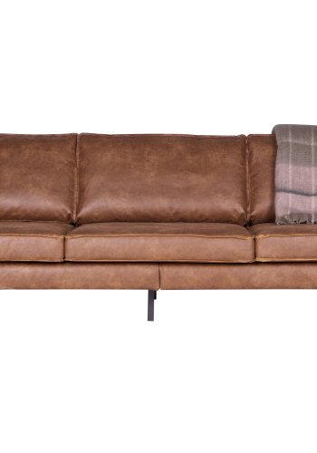 BEPUREHOME Rodeo 3 pers. sofa - cognac stof