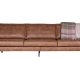 BEPUREHOME Rodeo 3 pers. sofa - cognac stof