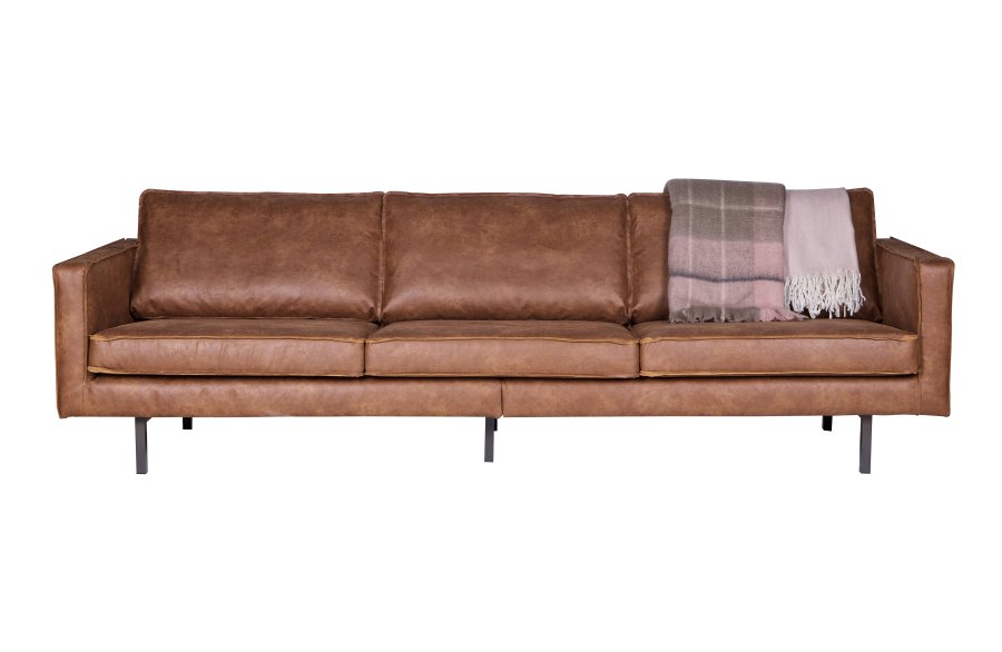 BEPUREHOME Rodeo 3 pers. sofa - cognac stof