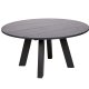 WOOOD Rhonda spisebord, rund - sort eg (150)