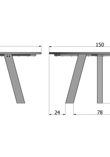 WOOOD Rhonda spisebord, rund - sort eg (150)