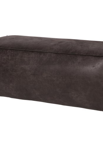 BEPUREHOME Rodeo puf - sort stof (120x60)
