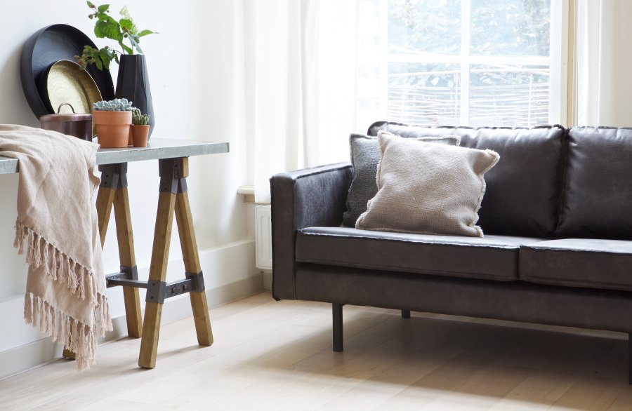 BEPUREHOME Rodeo 3 pers. sofa - sort stof