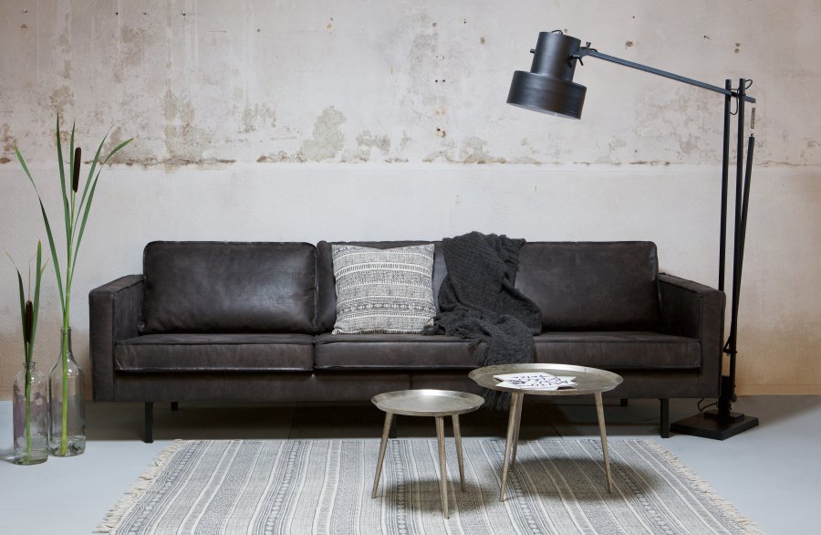 BEPUREHOME Rodeo 3 pers. sofa - sort stof