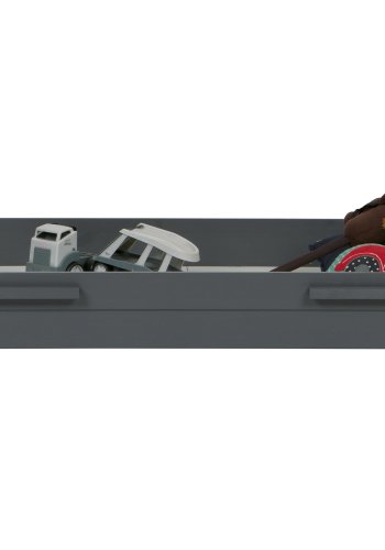 WOOOD Dennis sengeskuffe/gsteseng, ekskl. lamelbund og madras - stlgr fyrretr (198x91)