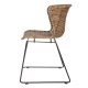 WOOOD Wings spisebordsstol - natur polyesterrattan og sort stl