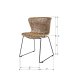 WOOOD Wings spisebordsstol - natur polyesterrattan og sort stl