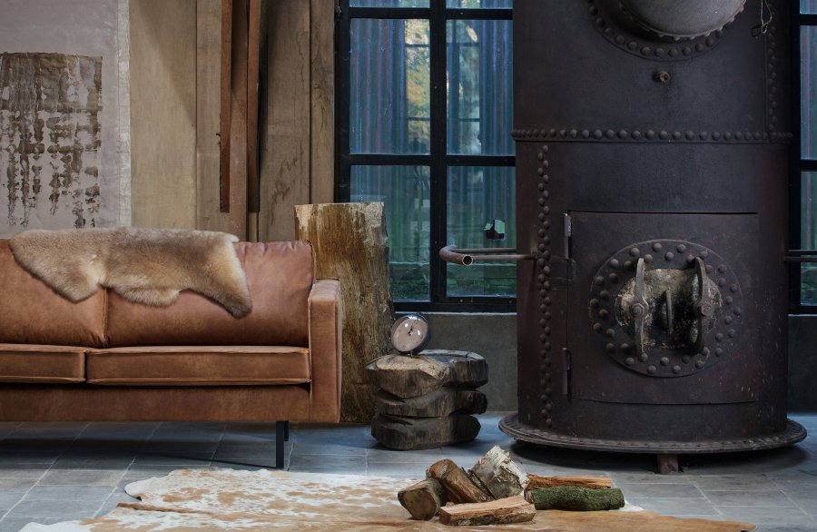 BEPUREHOME Rodeo 2,5 pers. sofa - cognac stof