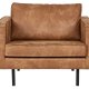 BEPUREHOME Rodeo lnestol - cognac stof