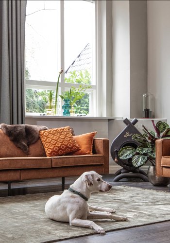 BEPUREHOME Rodeo lnestol - cognac stof