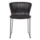WOOOD Wings spisebordsstol - sort polyethylen og sort metal