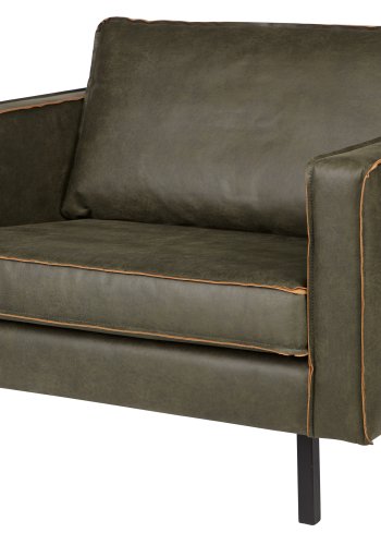 BEPUREHOME Rodeo lnestol - army grn stof