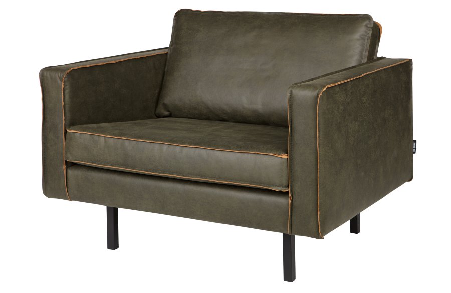 BEPUREHOME Rodeo lnestol - army grn stof