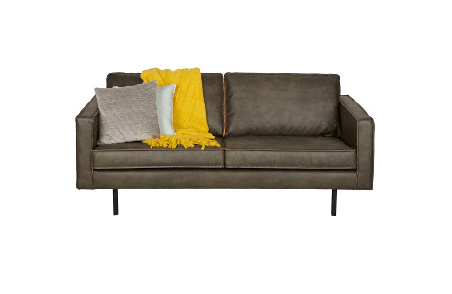 BEPUREHOME Rodeo 2,5 pers. sofa - army grn stof