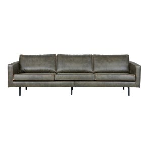 BEPUREHOME Rodeo 3 pers. sofa - army grn stof