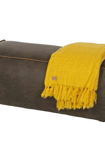 BEPUREHOME Rodeo puf - army grn stof (120x60)