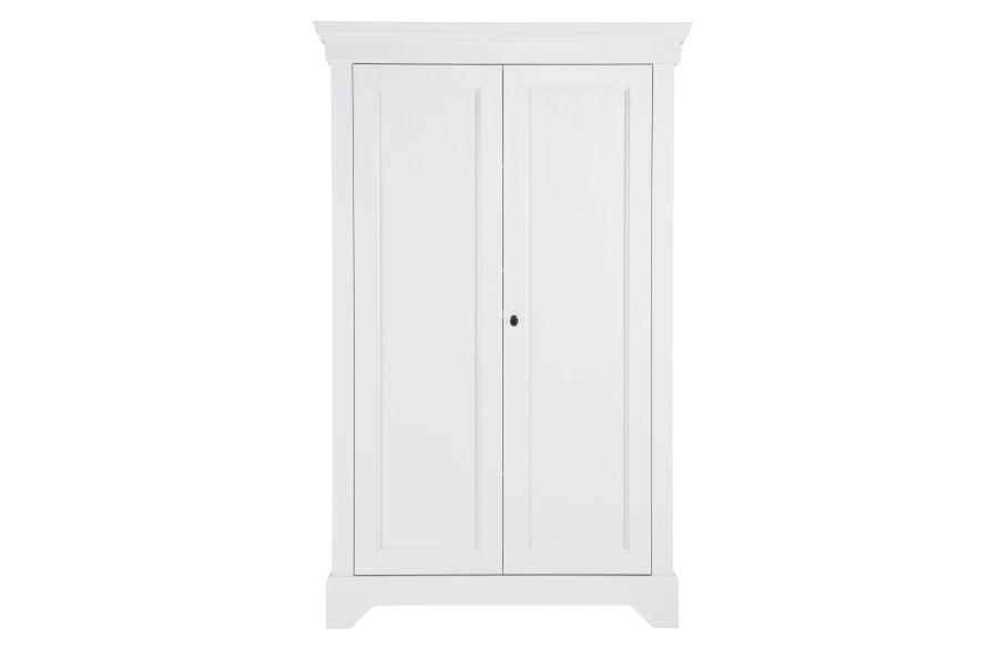 WOOOD Isabel skab, m. 2 lger og 4 hylder - hvid fyrretr og melamin