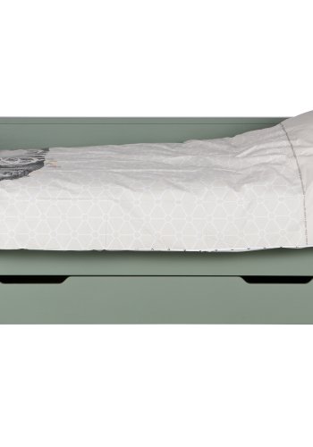 WOOOD Nikki junior sofa sengeramme, ekskl. lamelbund, madras og skuffe - jade grn fyrretr (90x200)