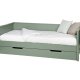 WOOOD Nikki junior sofa sengeramme, ekskl. lamelbund, madras og skuffe - jade grn fyrretr (90x200)