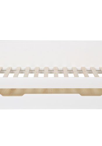 WOOOD Nikki sengeskuffe/gsteseng, ekskl. lamelbund og madras - hvid fyrretr (198x94)