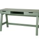 WOOOD Nikki skrivebord, m. 1 rum og 2 skuffer - jade grn fyrretr (140x62)
