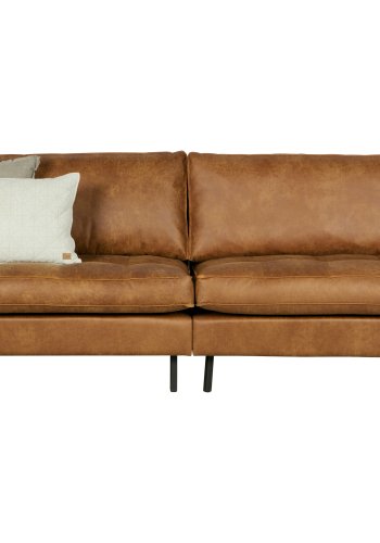 BEPUREHOME Rodeo 3 pers. sofa - cognac stof