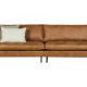 BEPUREHOME Rodeo 3 pers. sofa - cognac stof