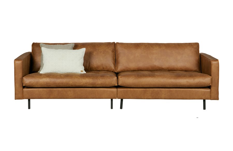 BEPUREHOME Rodeo 3 pers. sofa - cognac stof