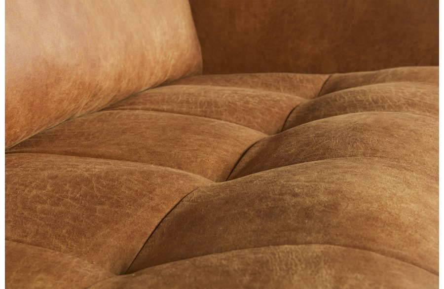 BEPUREHOME Rodeo 3 pers. sofa - cognac stof