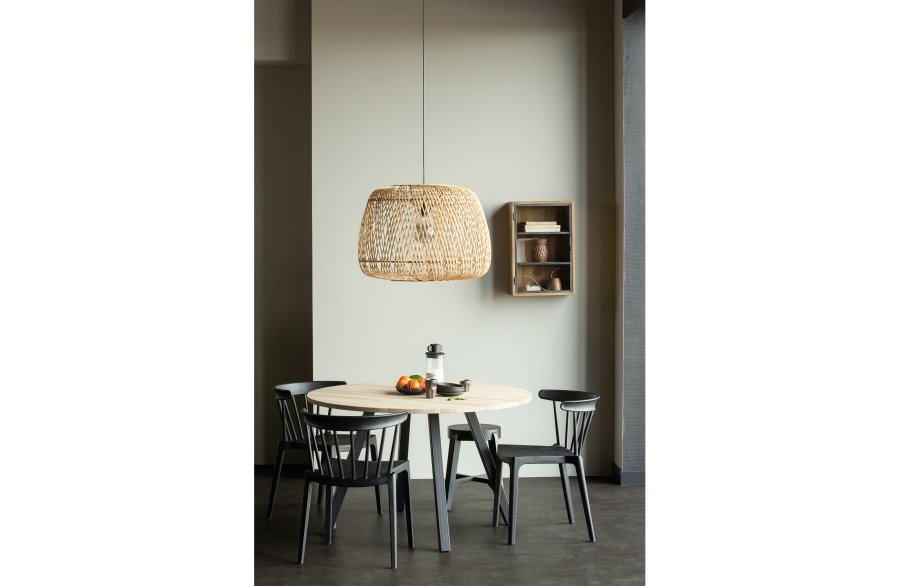 WOOOD Bliss spisebordsstol, stabelbar - sort plastik