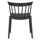WOOOD Bliss spisebordsstol, stabelbar - sort plastik