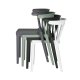 WOOOD Bliss spisebordsstol, stabelbar - sort plastik