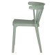 WOOOD Bliss spisebordsstol, stabelbar - jade grn plastik