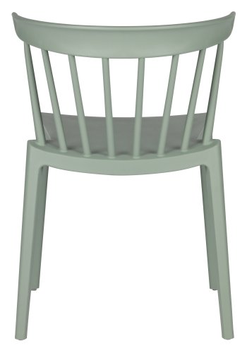 WOOOD Bliss spisebordsstol, stabelbar - jade grn plastik