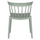 WOOOD Bliss spisebordsstol, stabelbar - jade grn plastik