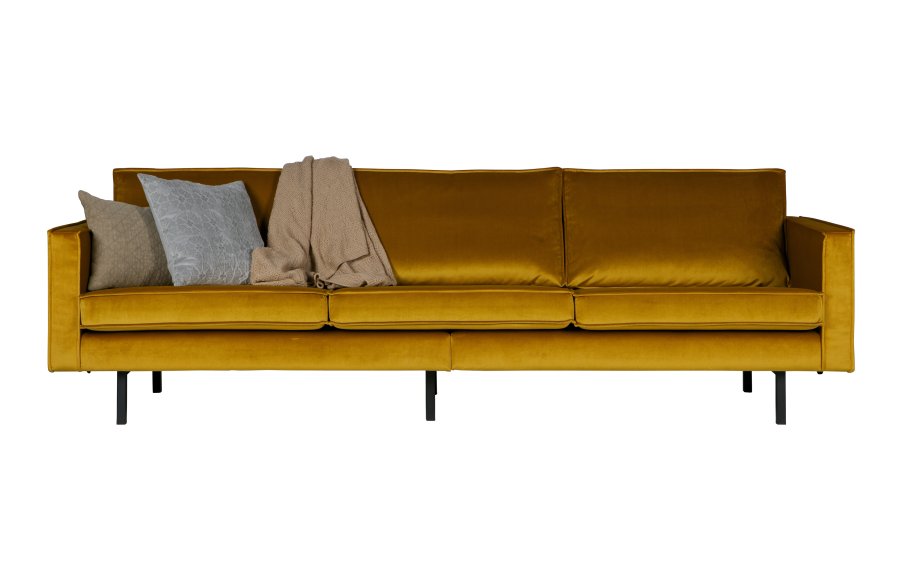BEPUREHOME Rodeo 3 pers. sofa - okker fljl