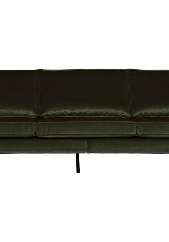 BEPUREHOME Rodeo 3 pers. sofa - jger mrkegrn fljl