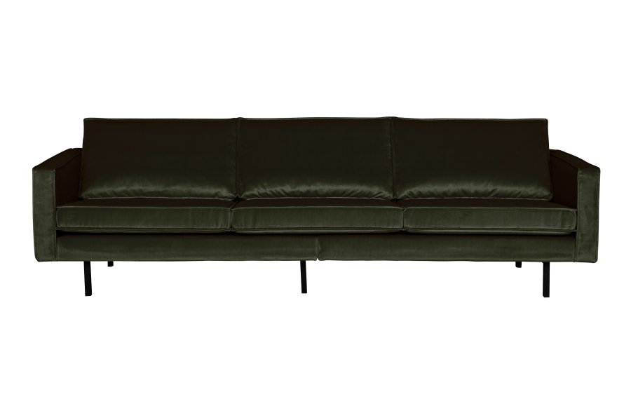 BEPUREHOME Rodeo 3 pers. sofa - jger mrkegrn fljl